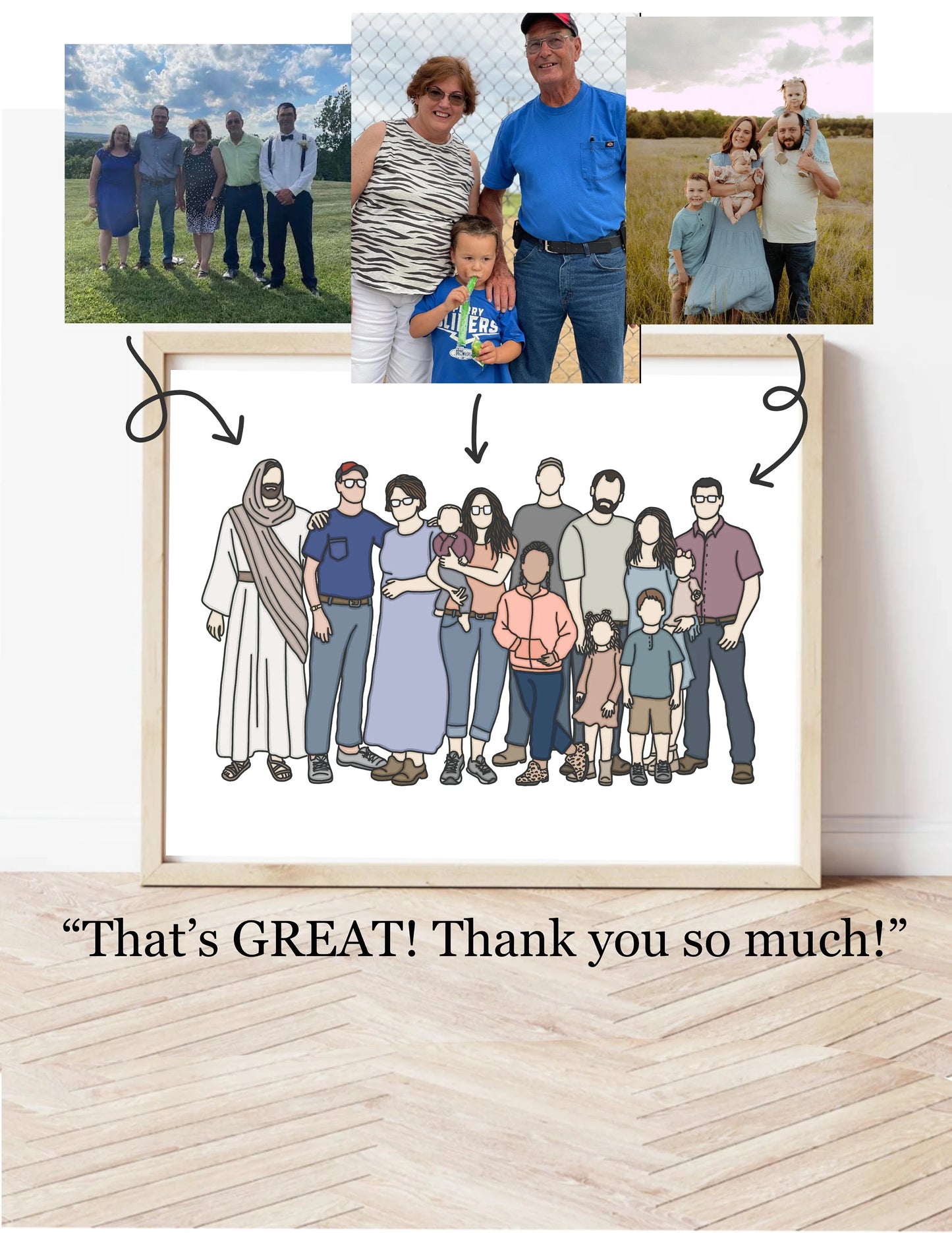 Walking with Jesus Illustration
