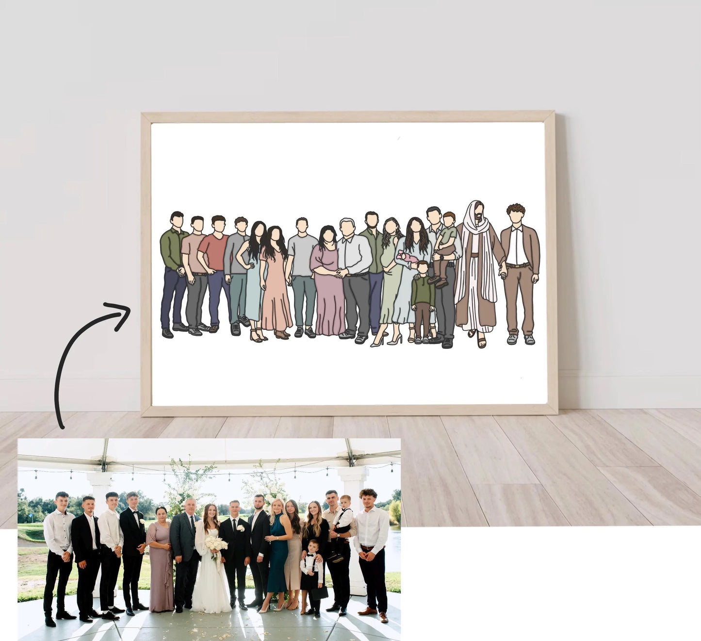 Walking with Jesus Illustration