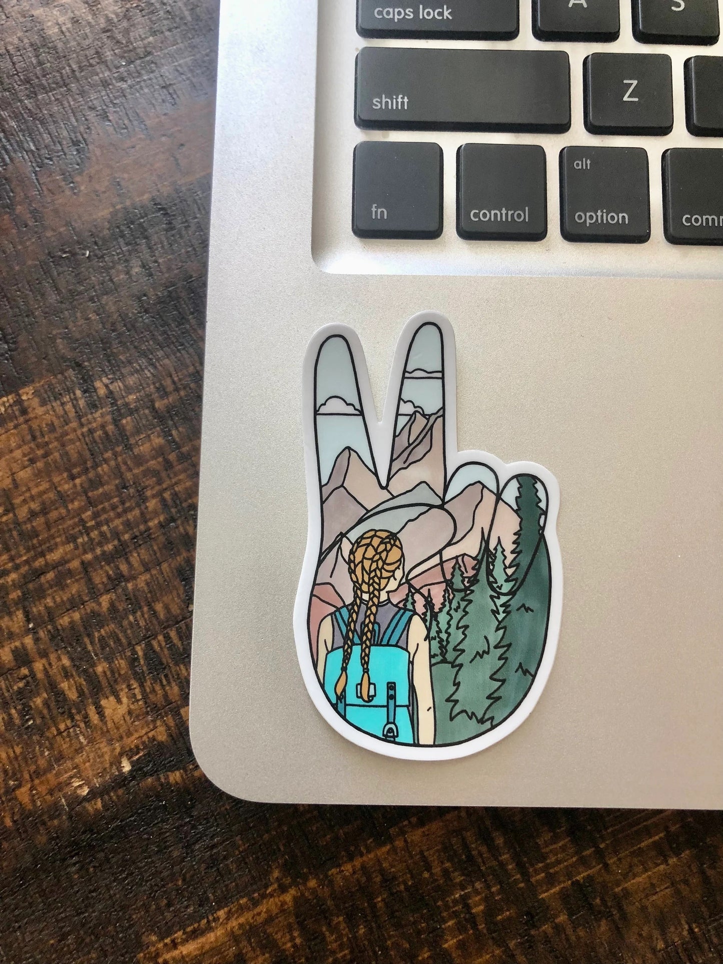Into the Wild Peace Red Head Sticker