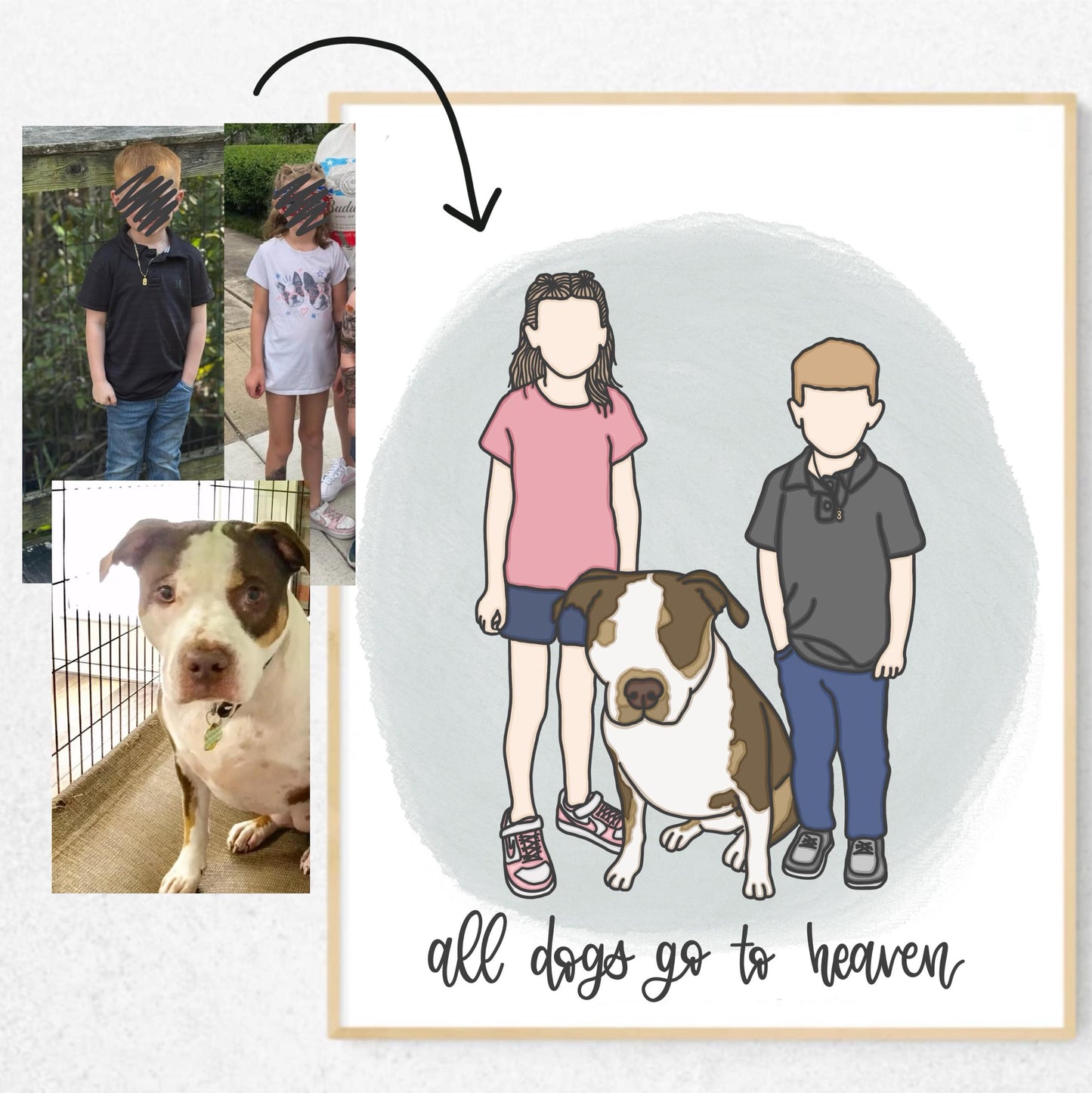 Pet Loss Digital Illustration