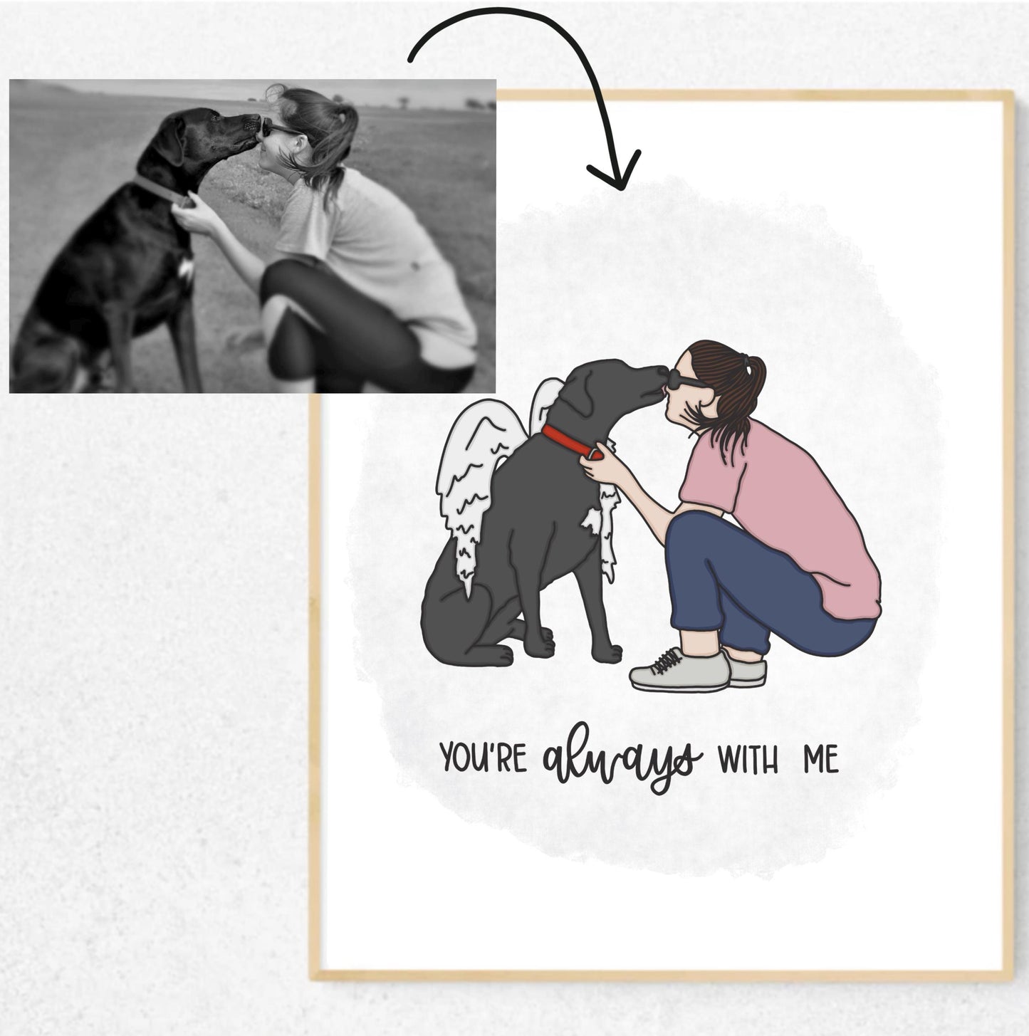 Pet Loss Digital Illustration