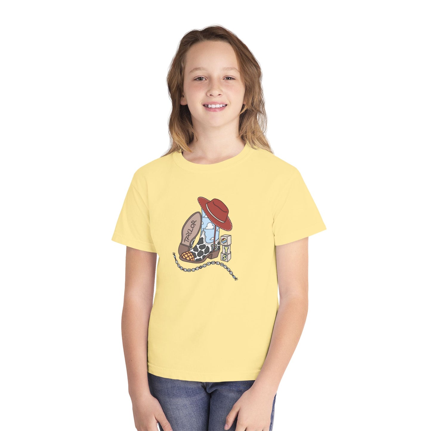 Youth Tee — 'Tay’s Story' Western Cowgirl Design