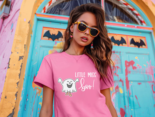 Little Miss Halloween Boo T-shirt