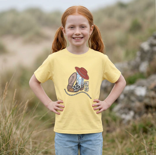 Youth Tee — 'Tay’s Story' Western Cowgirl Design