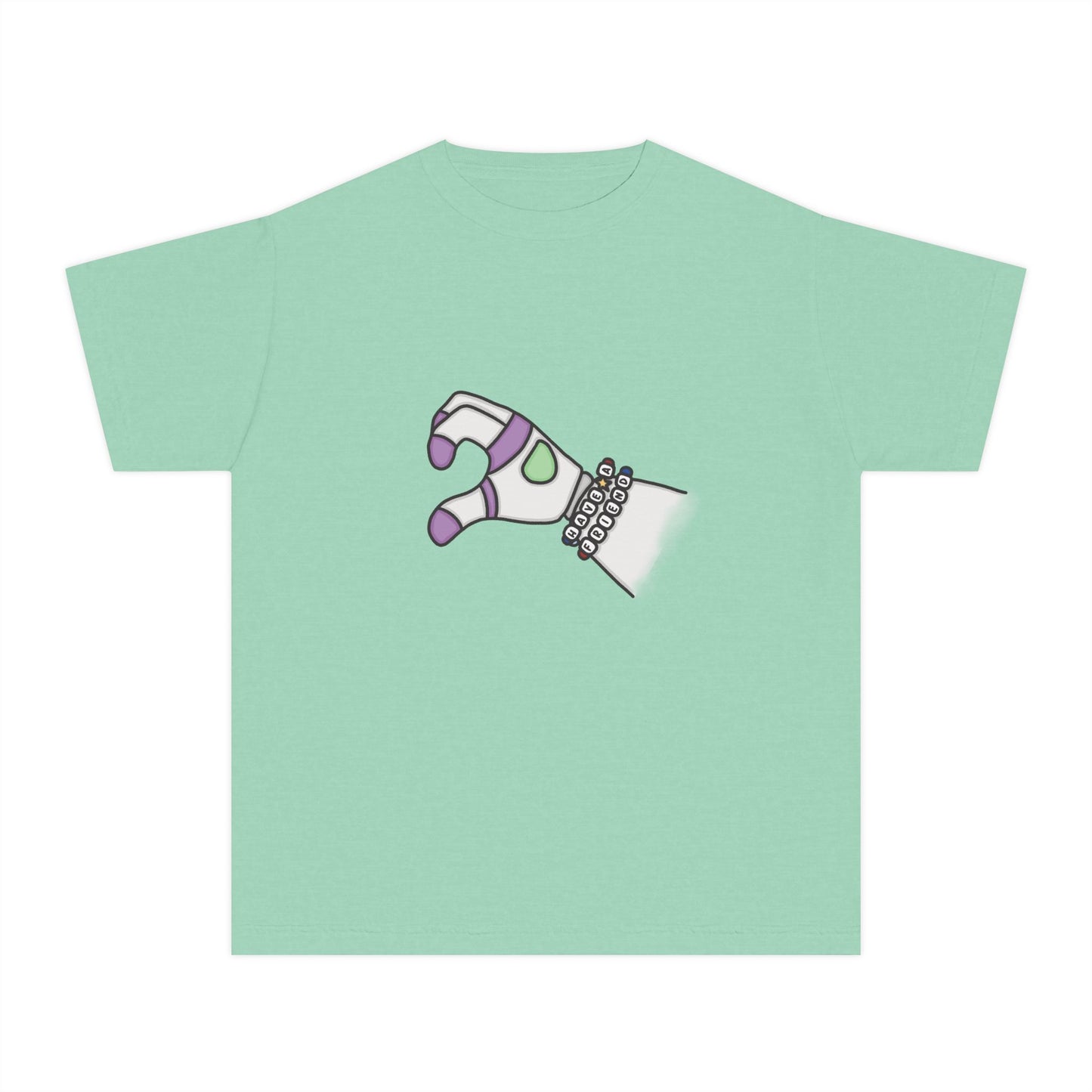 Youth Tee — Buzz Heart Hand Design