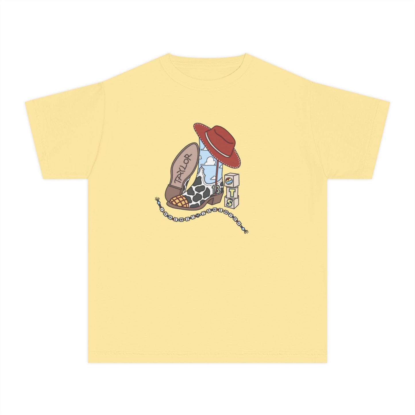 Youth Tee — 'Tay’s Story' Western Cowgirl Design
