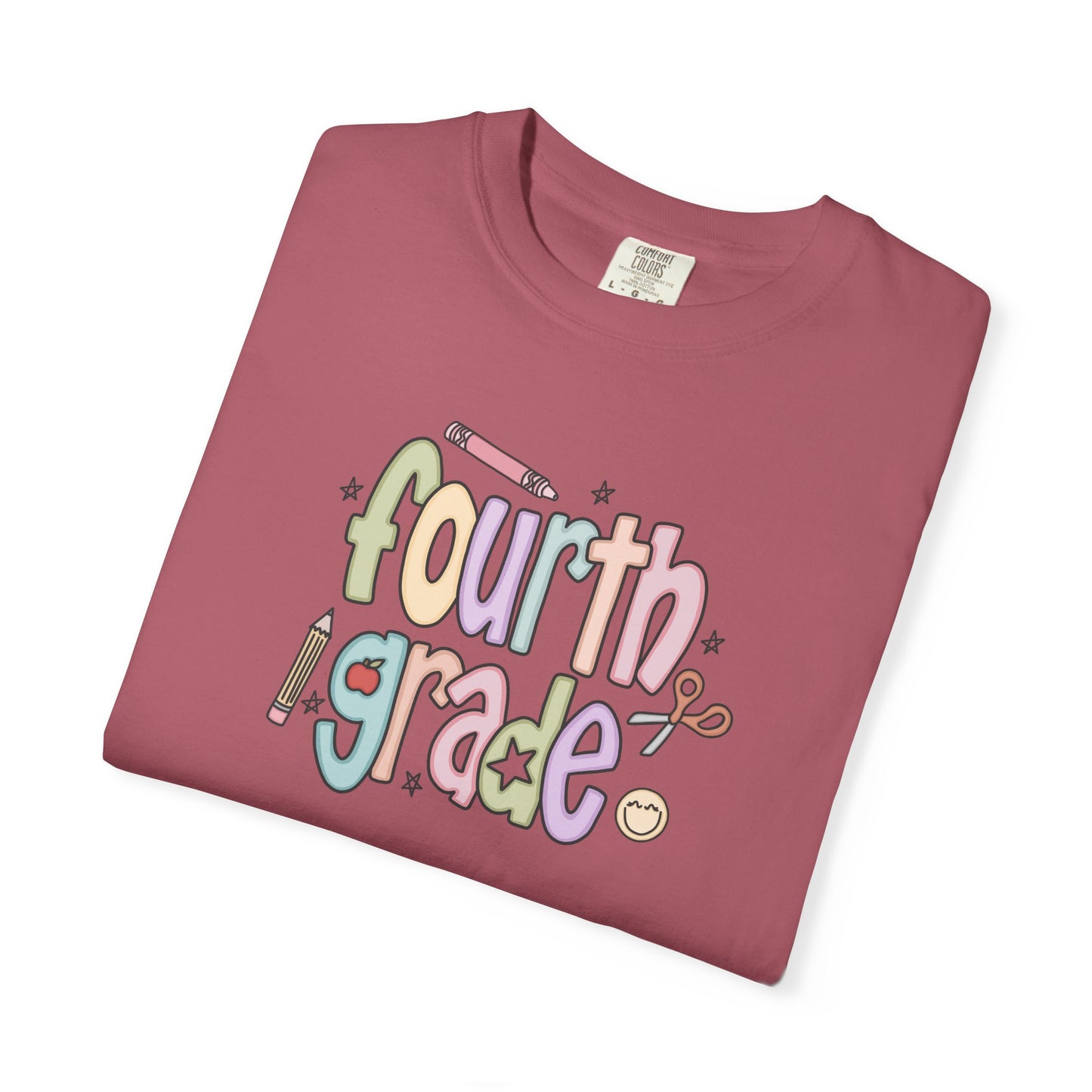 Teacher T-shirt - 4th Grade Teacher Shirt, Fourth Grade Vibes Unisex T-Shirt, Cute Tee for Teachers, Back to School Gift, Fun Kids Apparel, Educational Theme Shirt