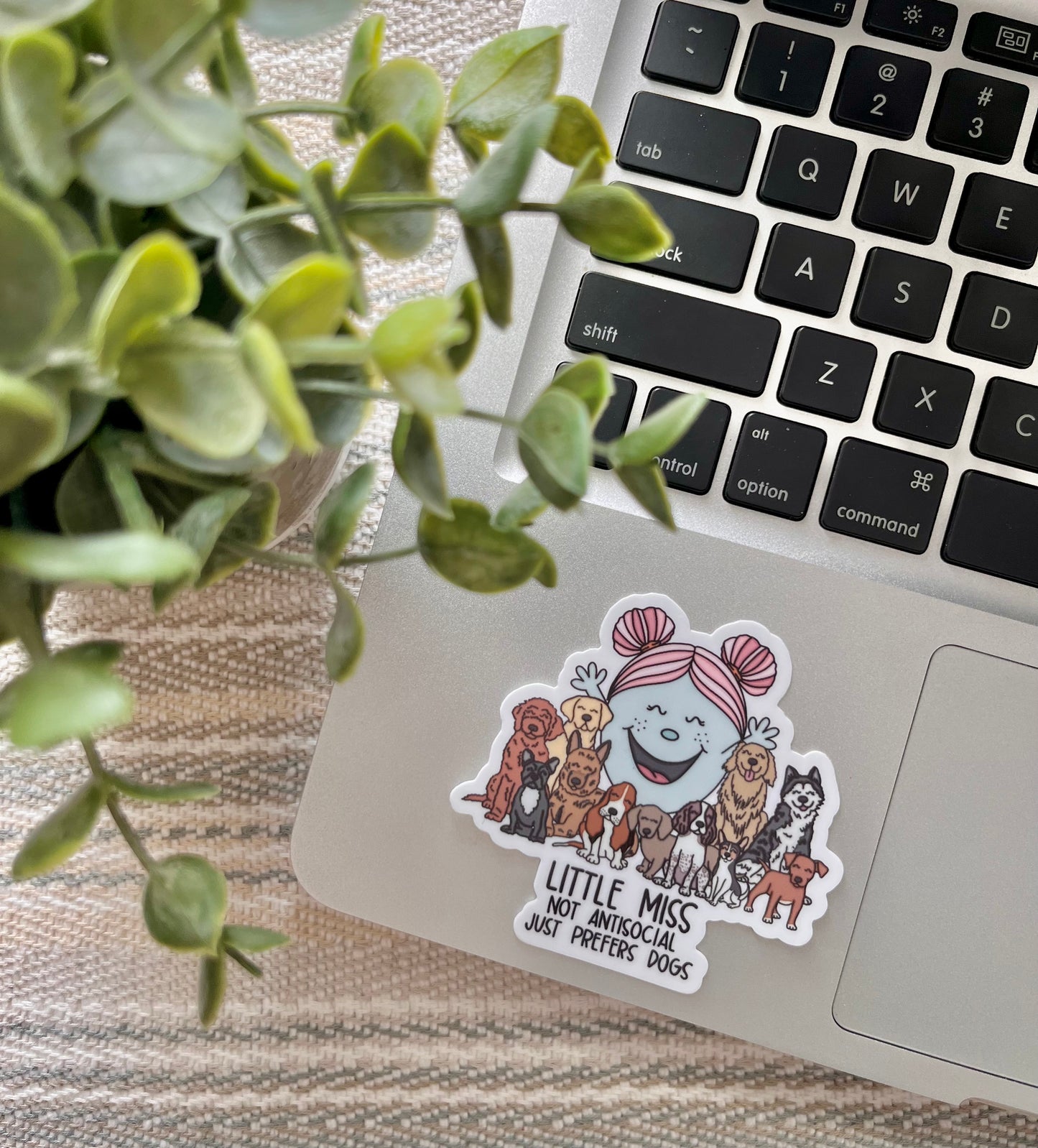 Little Miss Dog Obsessed Sticker
