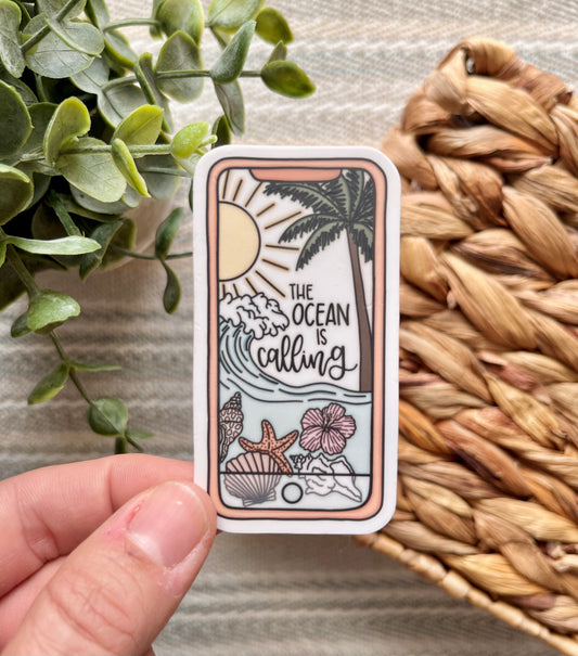 The Ocean is Calling Sticker
