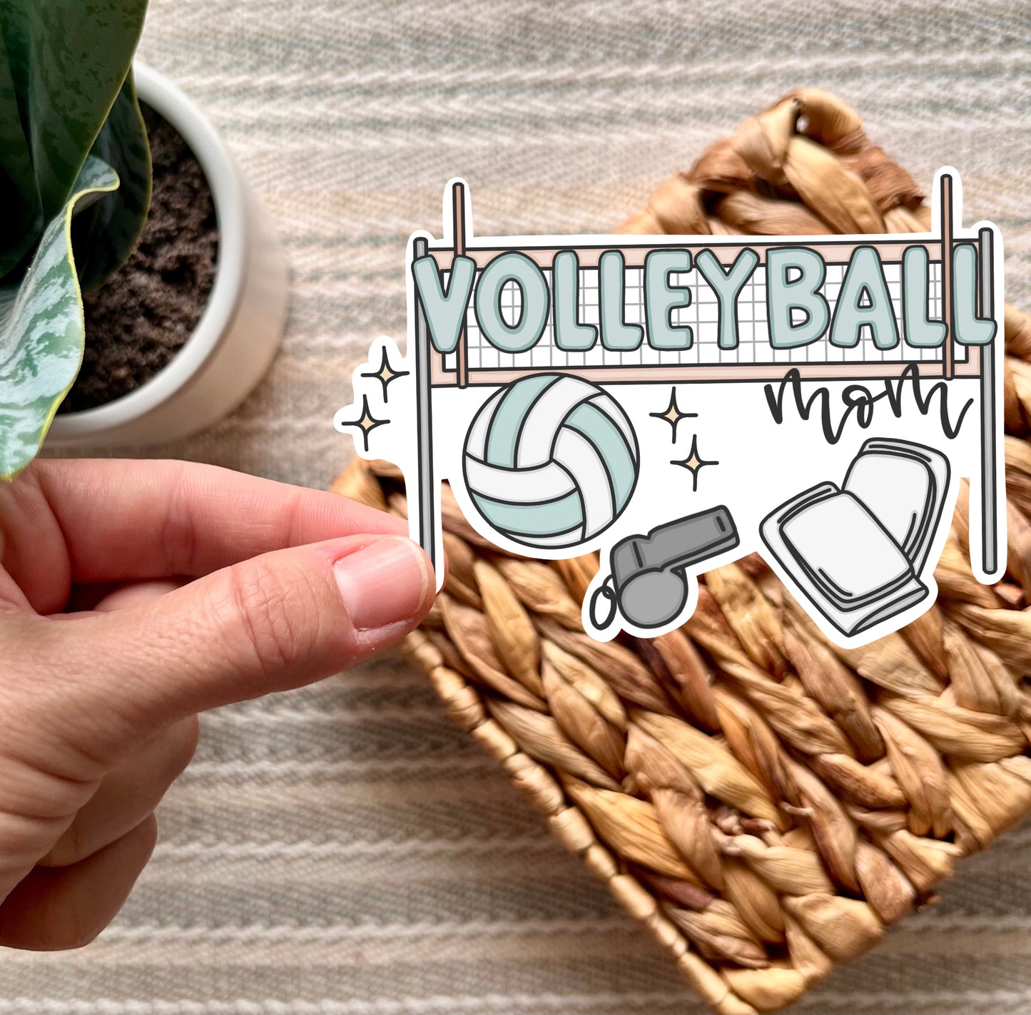 Volleyball Mom Sticker