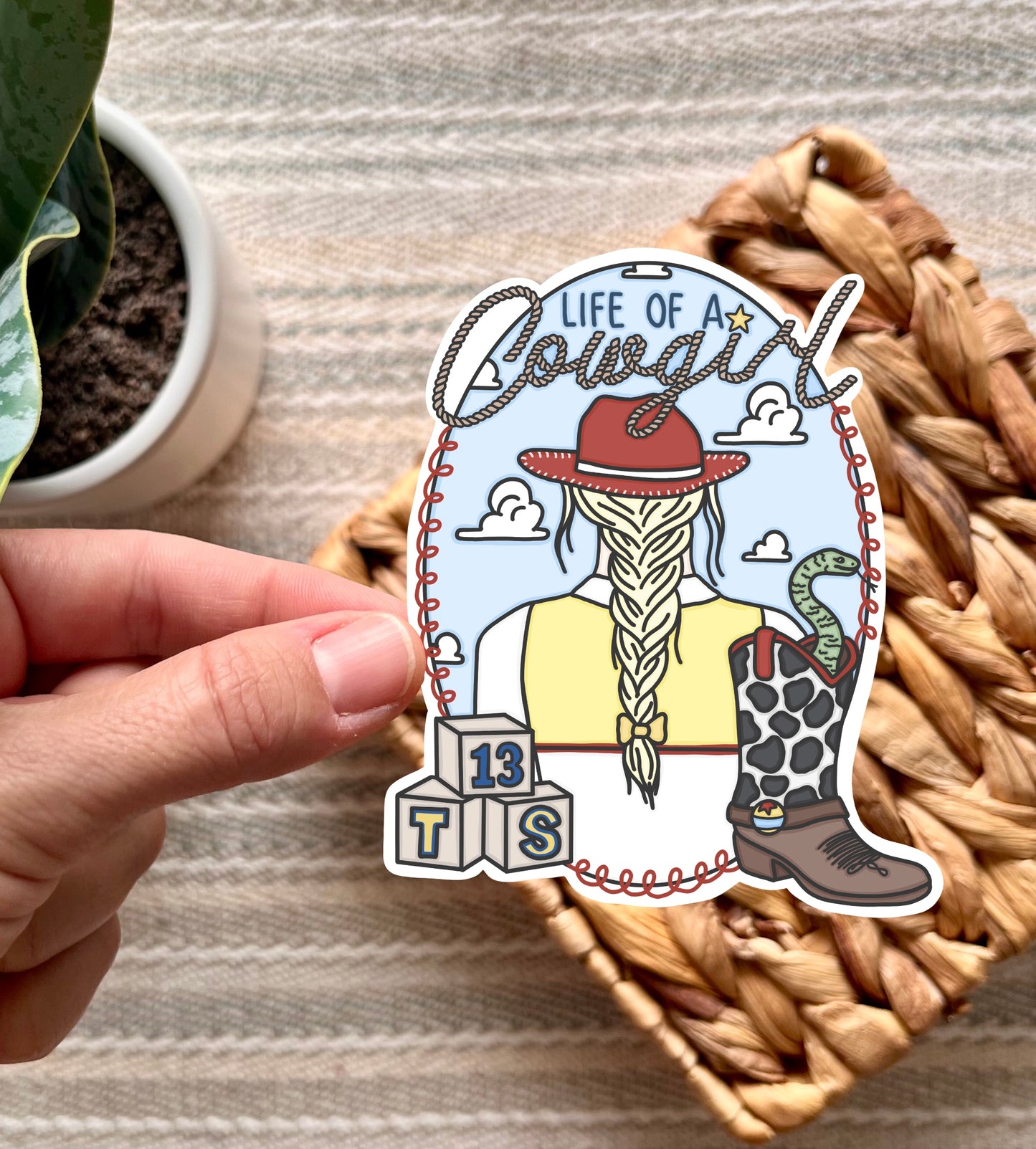 Life of a Cowgirl Sticker