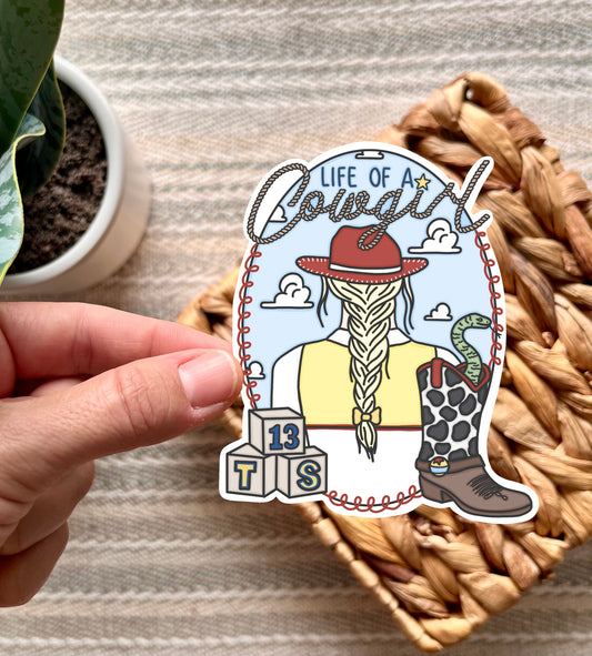 Life of a Cowgirl Sticker