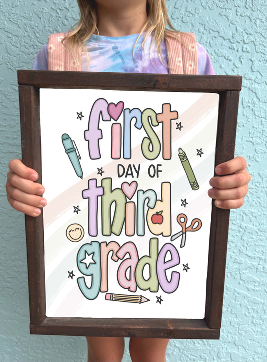 First / Last Day of Third Grade Printable