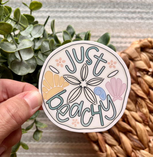 Just Beachy Sticker