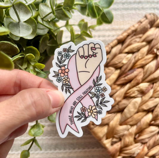 Breast Cancer Fighter Sticker