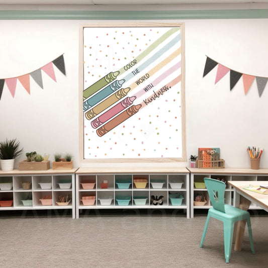 Color the World with Kindness Print