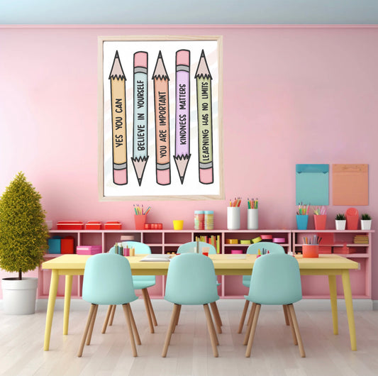 Positive Pencils Print