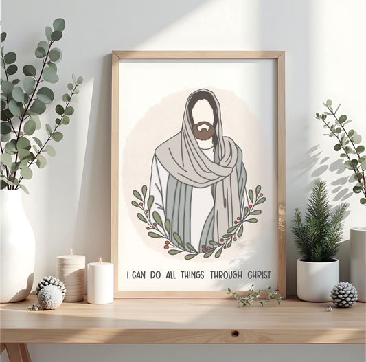 All Things Through Christ Print