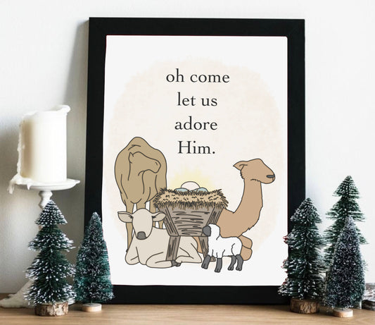 Holy Night Nativity Print