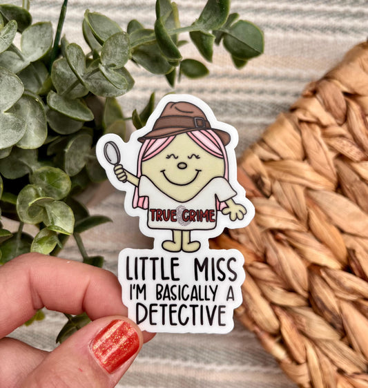 Little Miss Detective Sticker