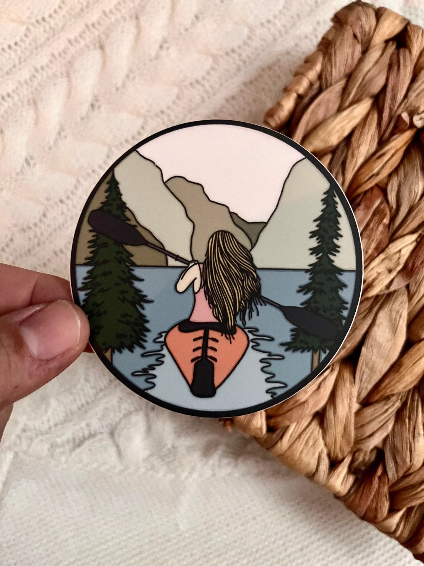 Blonde Mountain Kayak Sticker