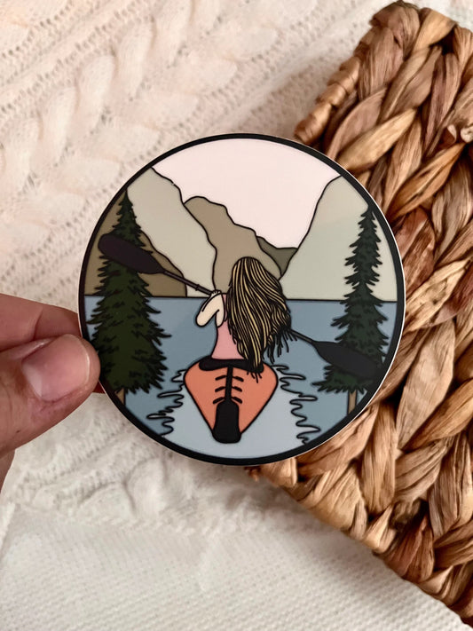 Blonde Mountain Kayak Sticker