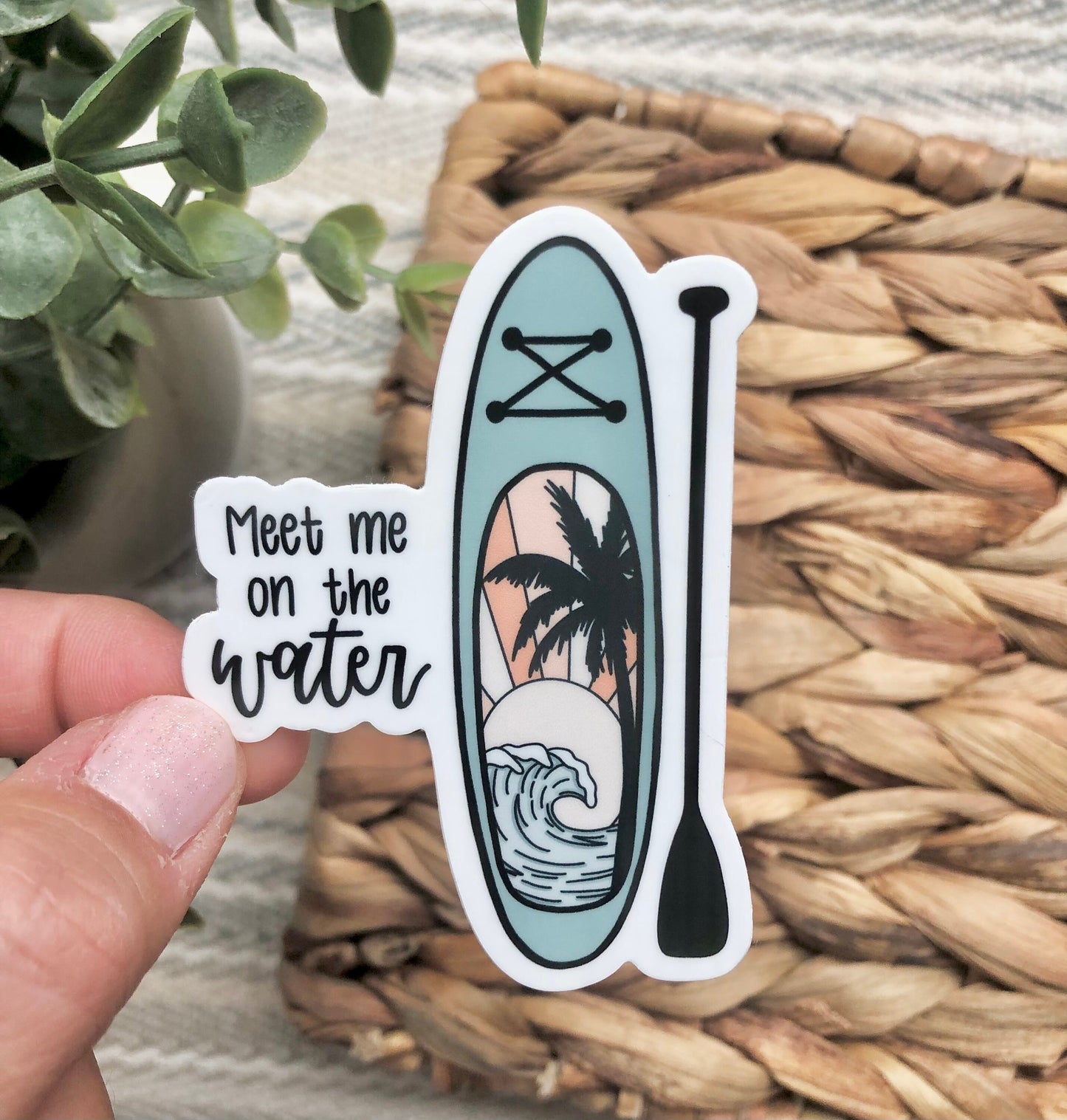Ocean Paddle Boarding Sticker