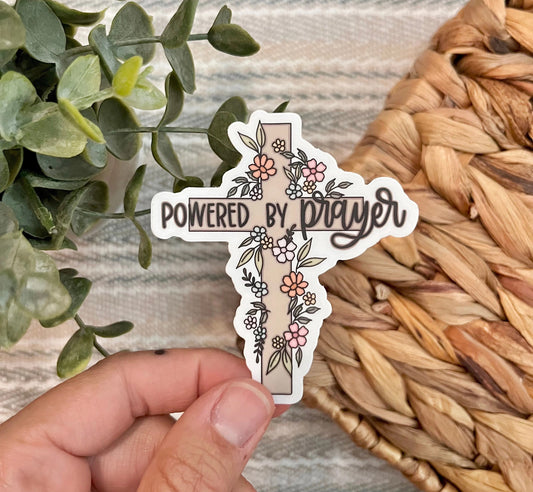 Powered by Prayer Sticker