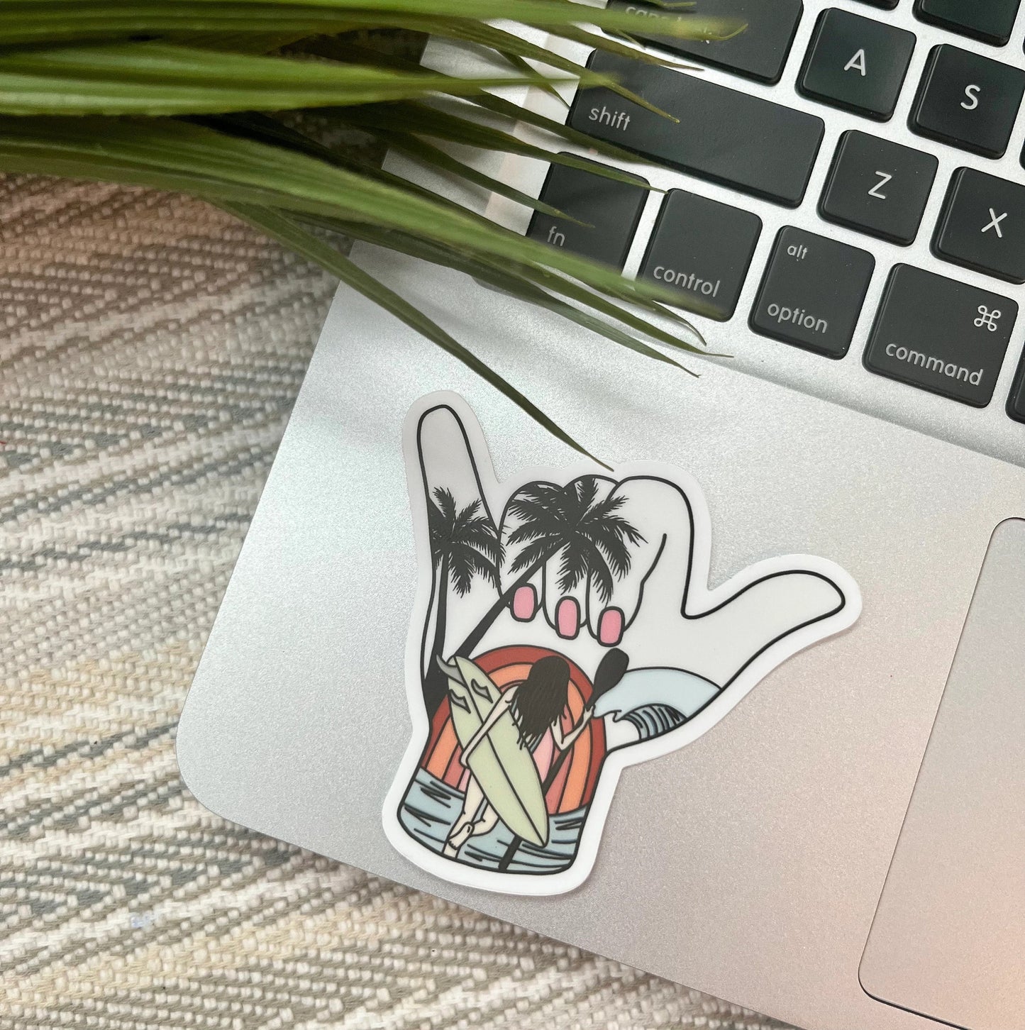 Beach Paddle Board Sticker