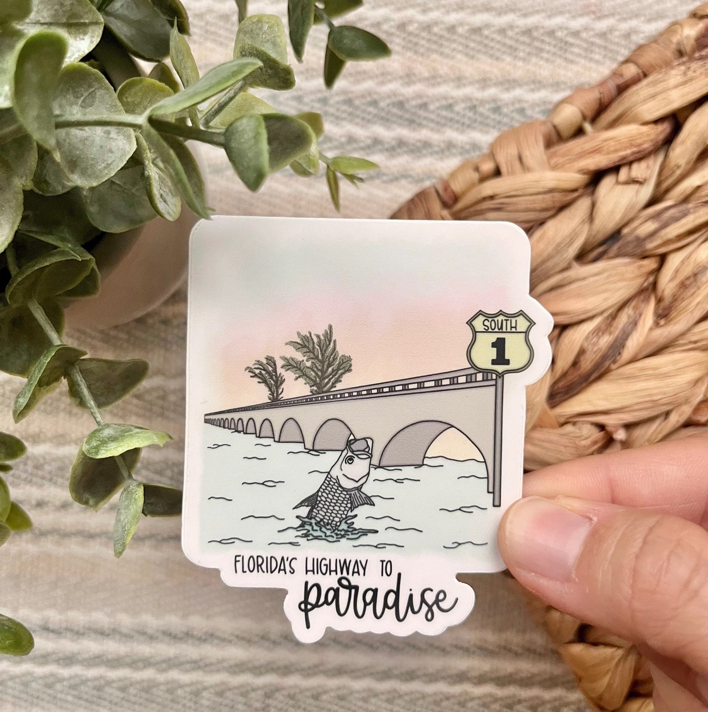 7 Mile Bridge Sticker