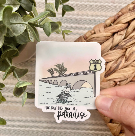 7 Mile Bridge Sticker