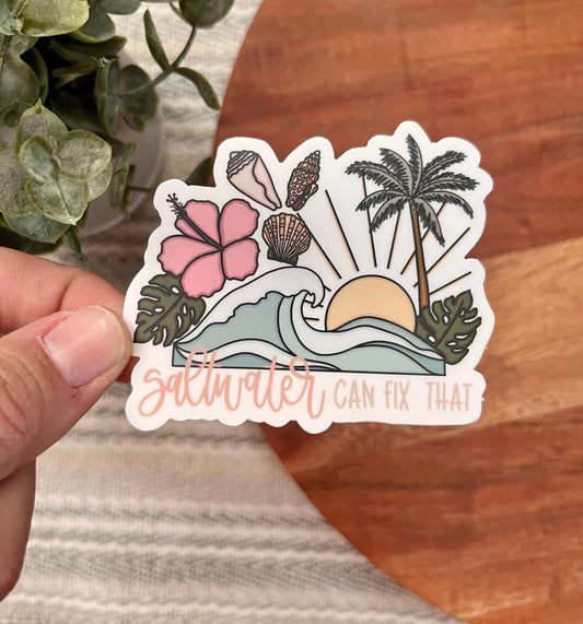 Saltwater can fix that Sticker