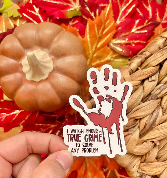 True Crime Junkie Sticker