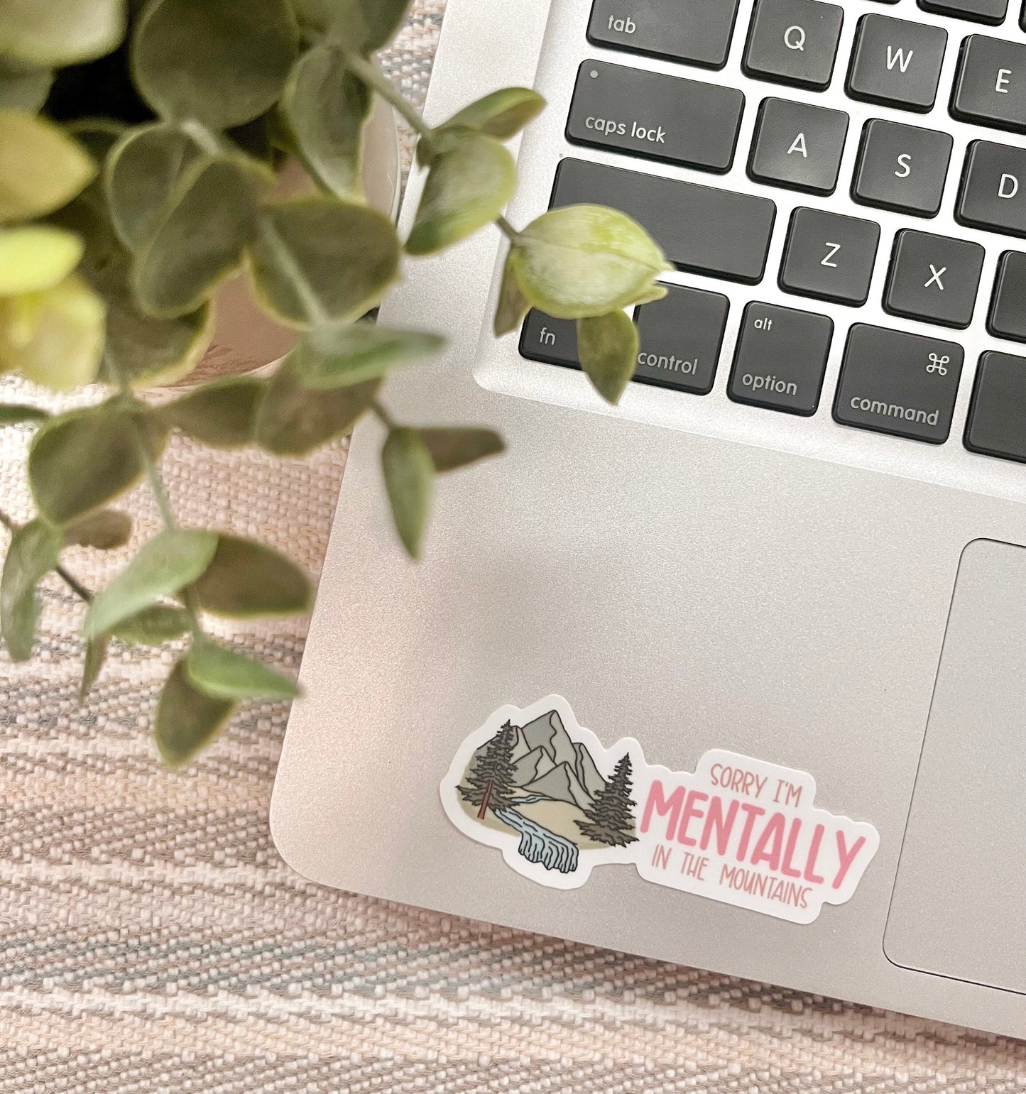 Mentally in the Mountains Sticker