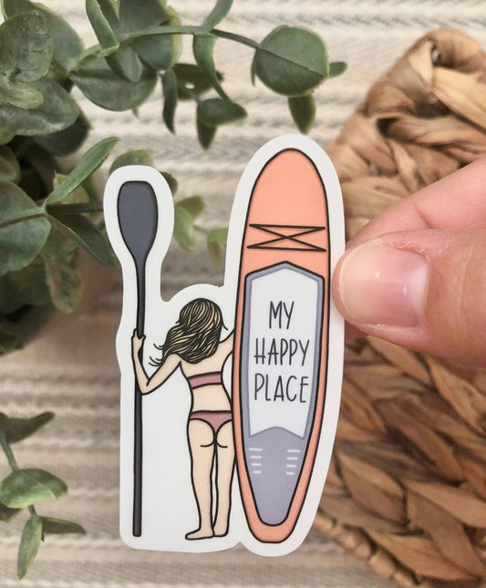 Paddle Board Blonde Sticker