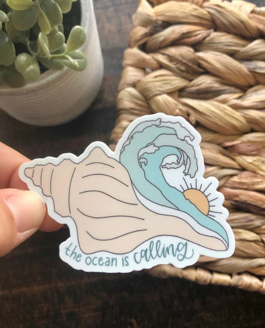 Ocean is Calling Sticker