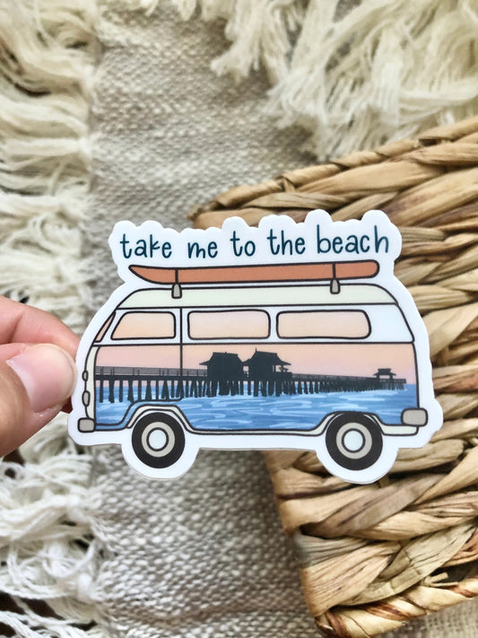 Take Me to the Beach Sticker