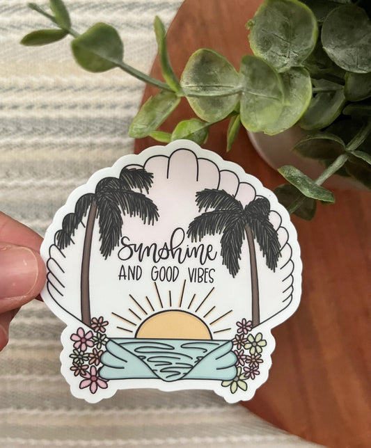 Sunshine and Good Vibes Sticker