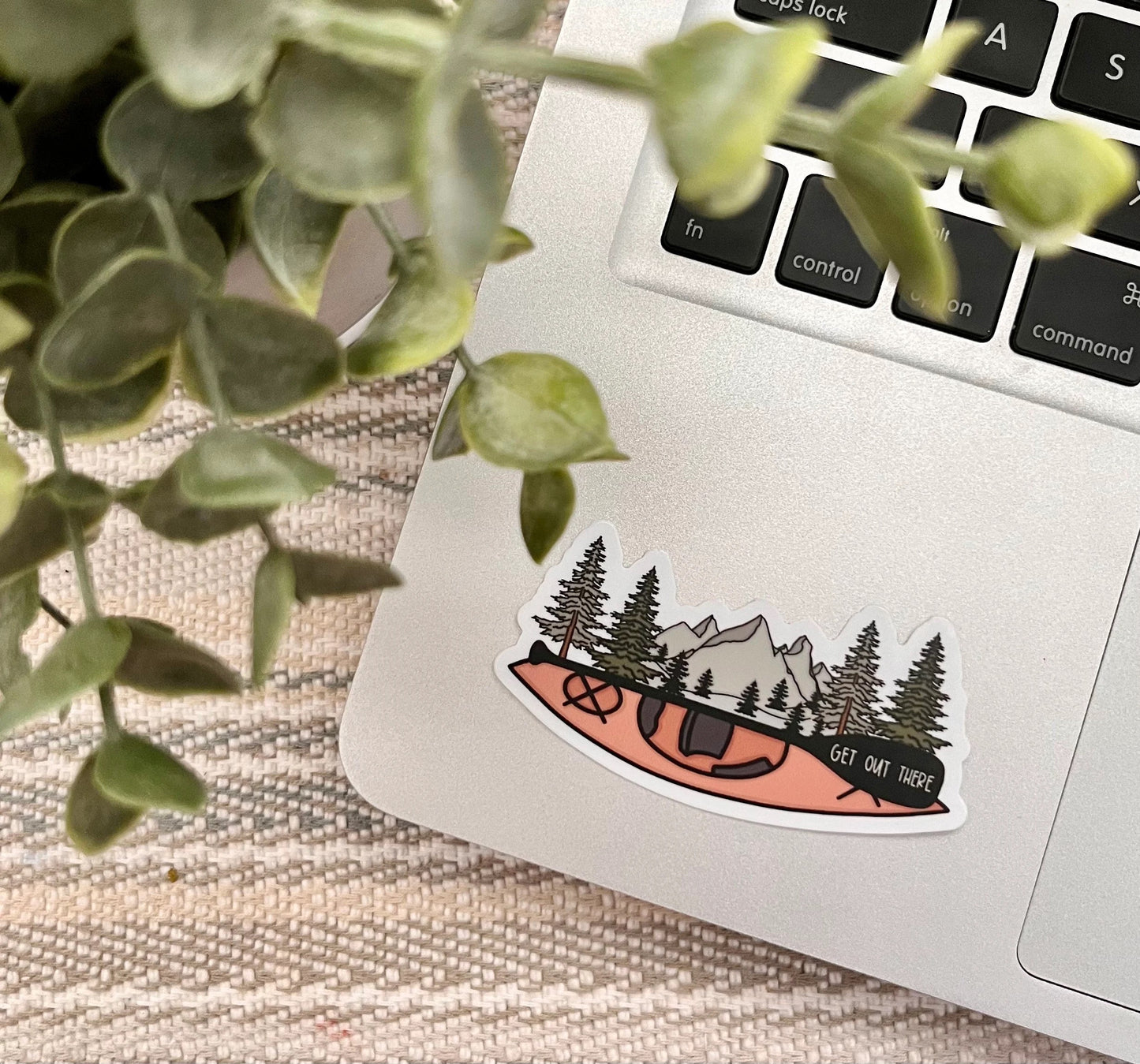 Get Out There Mountain Kayak Sticker