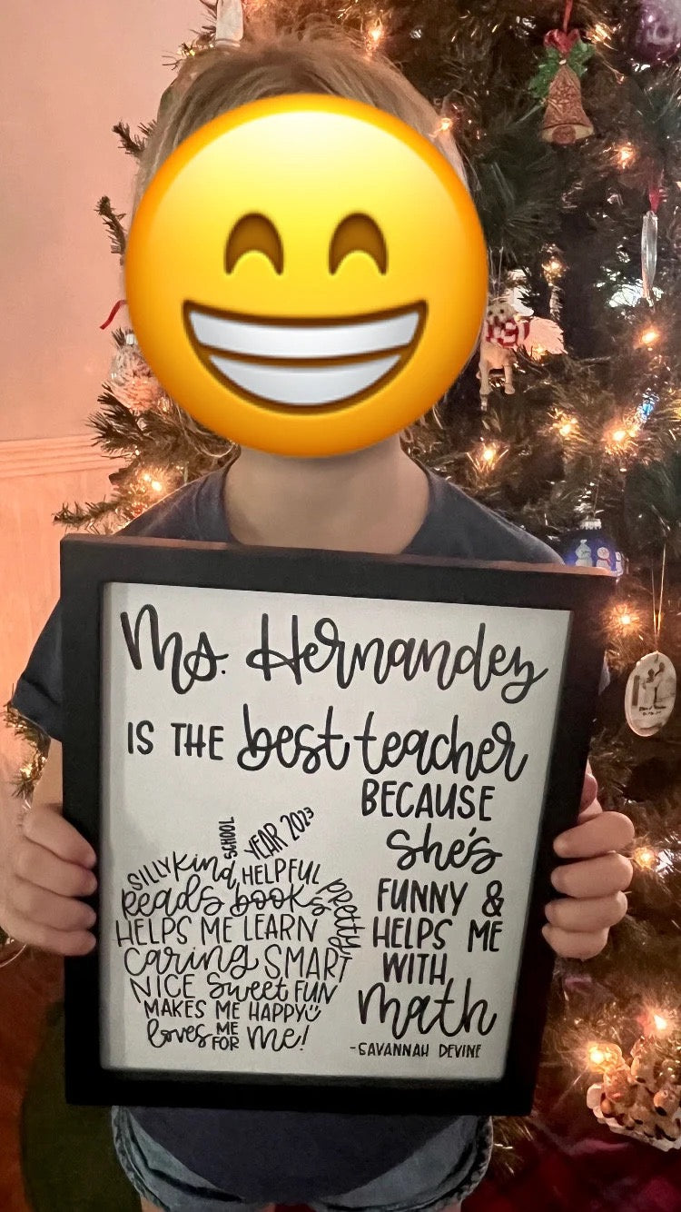 Personalized Teacher Gift