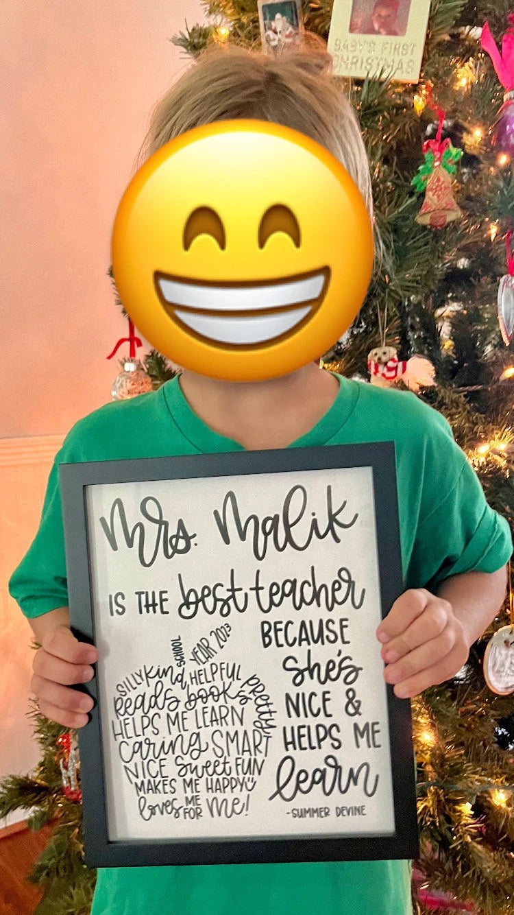 Personalized Teacher Gift