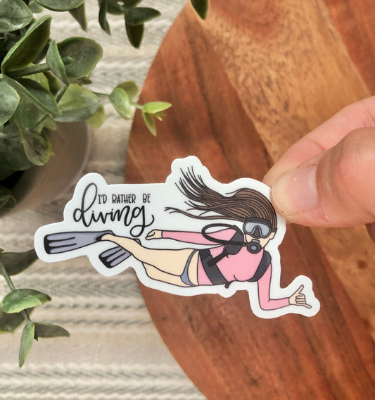 Diving Scuba Sticker
