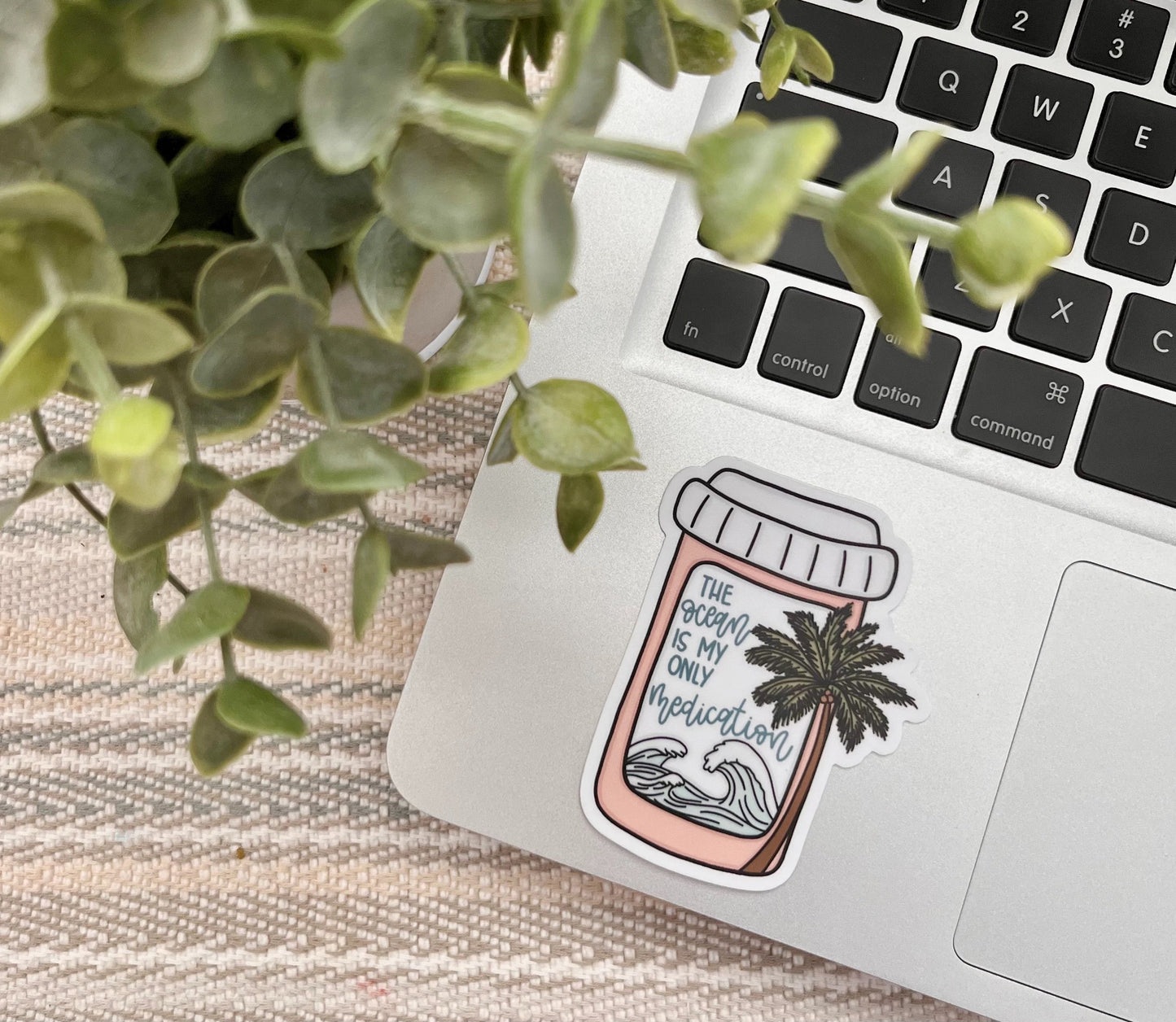 The Ocean is My Only Medication Sticker