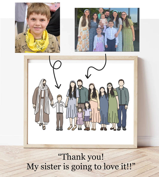Walking with Jesus Illustration